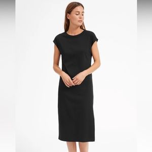 Everlane Luxe Cotton Side-Slit Tee Dress
